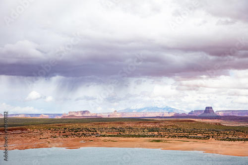 Cloudscape over Lake Powell Arizona and Utah USA