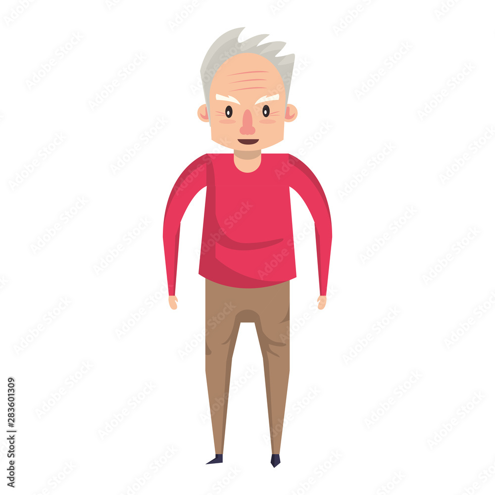 grandparent senior old grandfather cartoon grandparent senior old grandfather cartoon