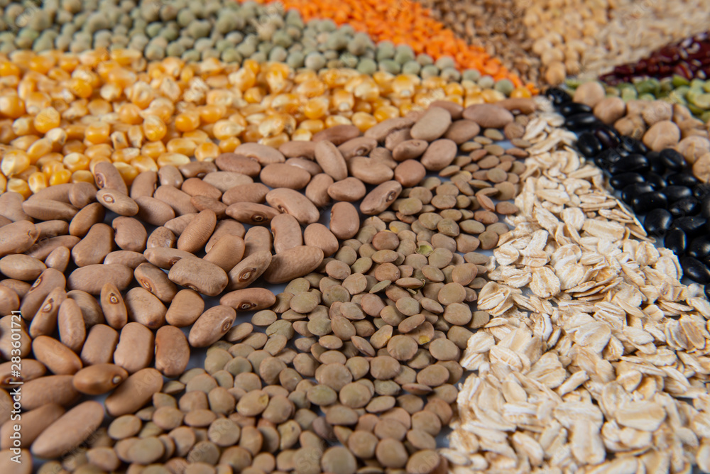 Big collection of different cereals and edible seeds. Big collection of different cereals and edible seeds.