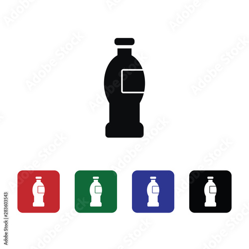 Bottle, drink vector icon. Element of kitchen for mobile concept and web apps illustration. Thin flat icon for website design and development, app development. Premium icon