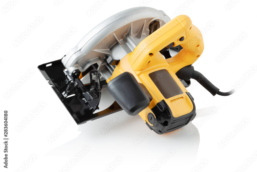 circular saw on white background circular saw on white background