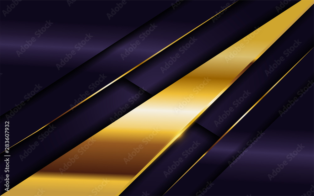luxurious dark purple background with golden lines combination. elegant modern background. luxurious dark purple background with golden lines combination. elegant modern background.