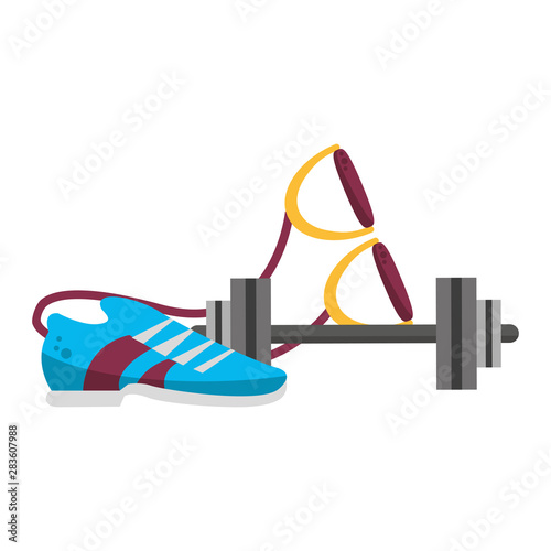 fitness sport heatlhy lifestyle cartoon