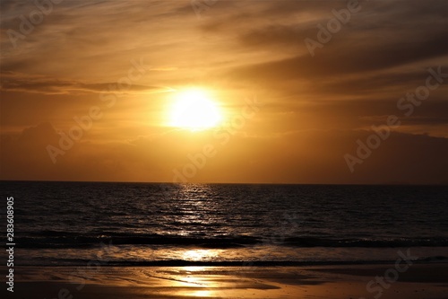 sunset over the sea © Junie