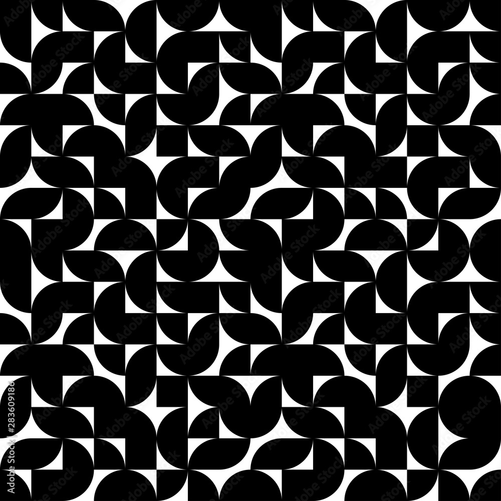 Geometric Abstraction Black And White