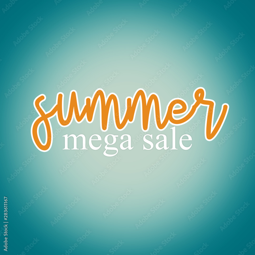 Summer Sale - Banner for Web Online Shop Sky Background Summer Sale - Banner for Web Online Shop Sky Background