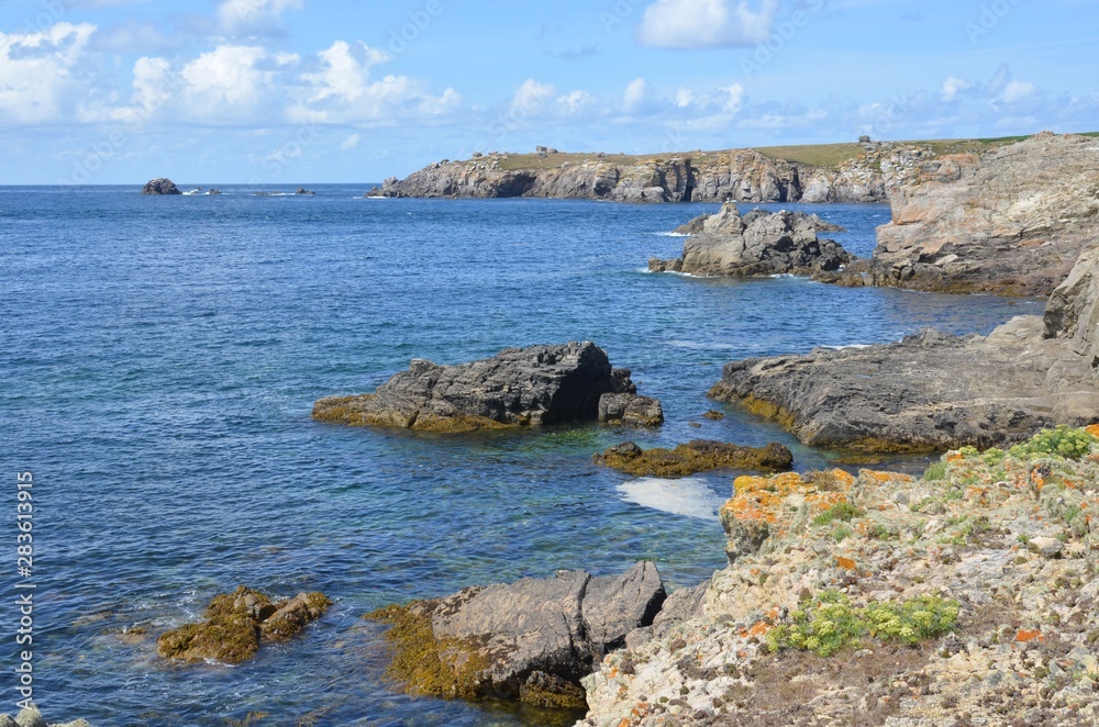 North coast of Ouessant island, Brittany, France North coast of Ouessant island, Brittany, France