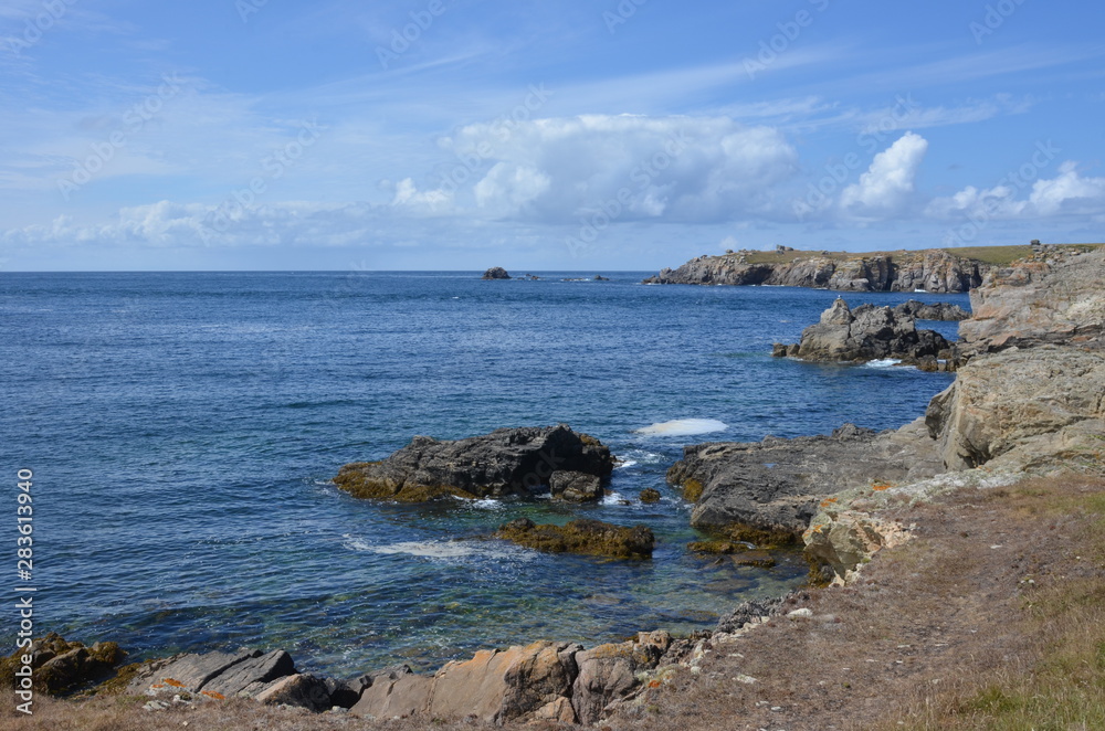 North coast of Ouessant island,  Brittany, France
