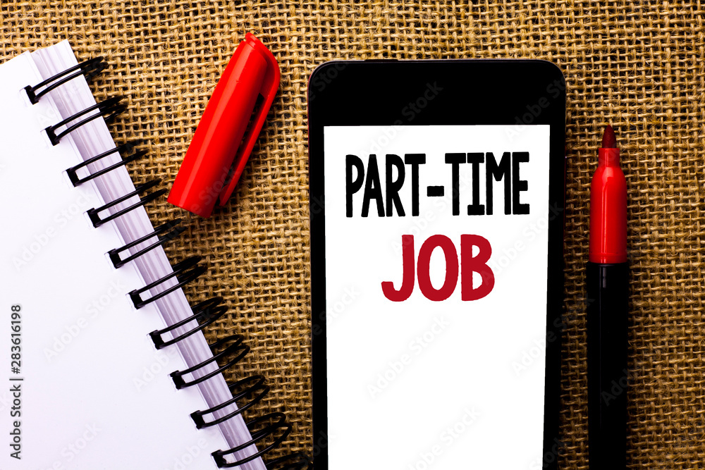 Fotografie Handwriting text Part Time Job