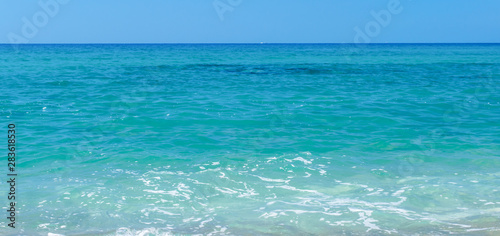 Bue sea and sky. Sea background image.