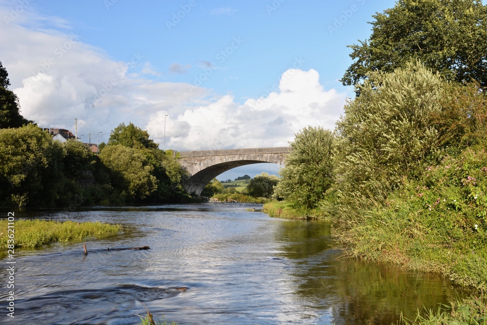 The Towy Bridge at Llandeilo, Carmarthenshire, Wales.