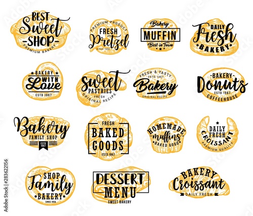 Croissant, bread, cake, bun. Bakery, pastry food