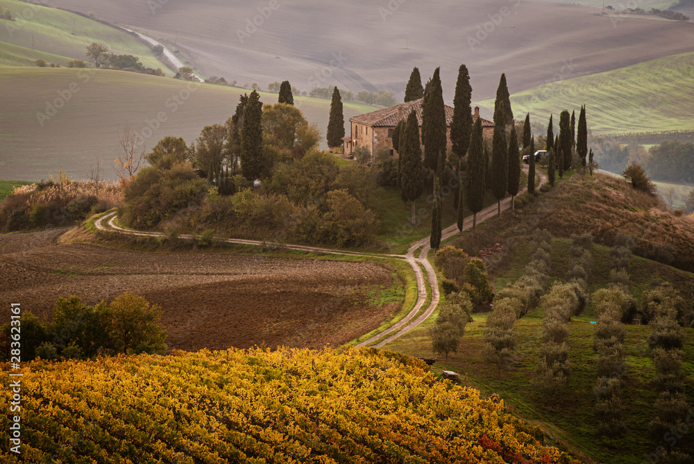 Naklejka premium Sunrise in Italy