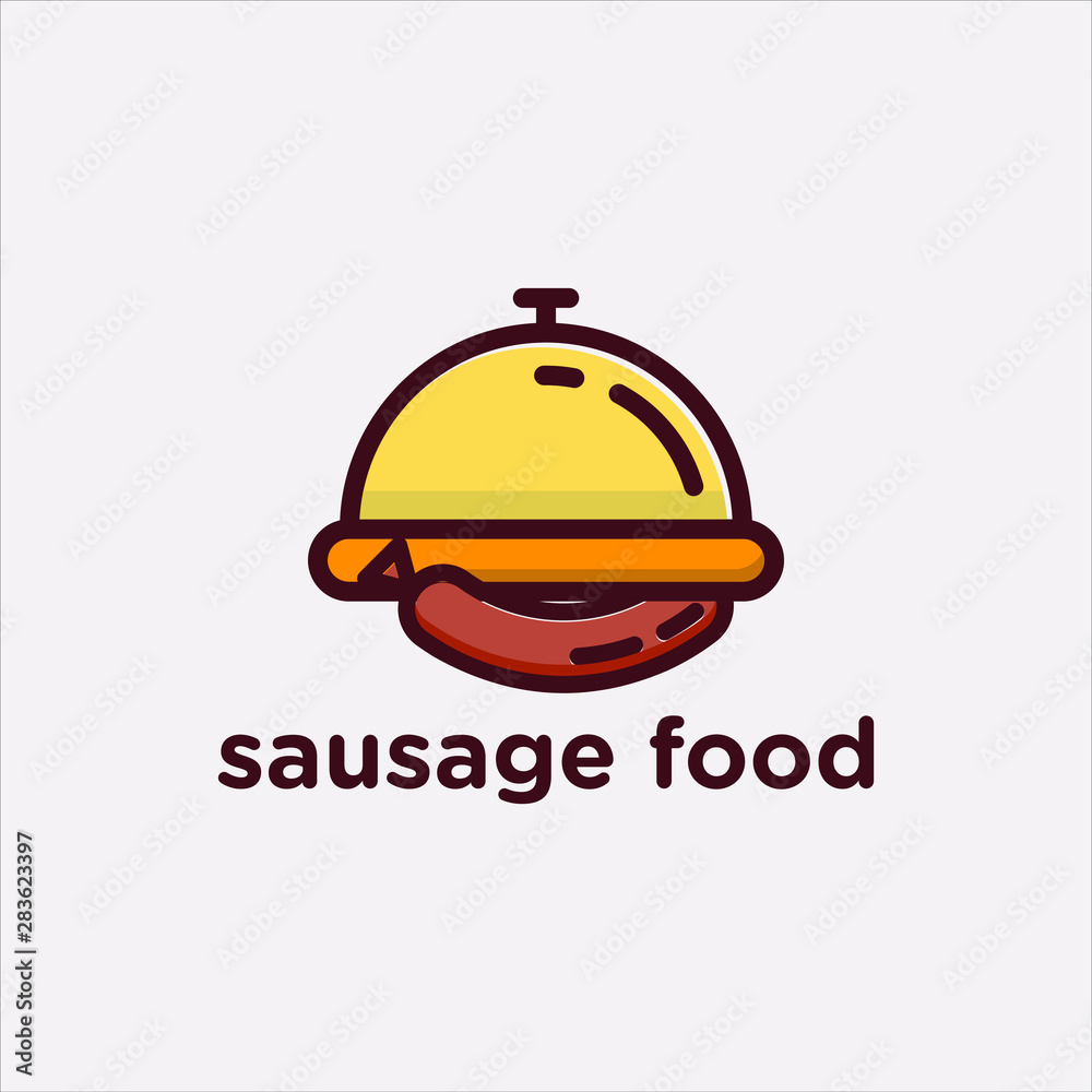 sausage food logo vector template download sausage food logo vector template download