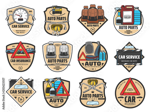 Auto spare parts, motor oil, coolant. Car service