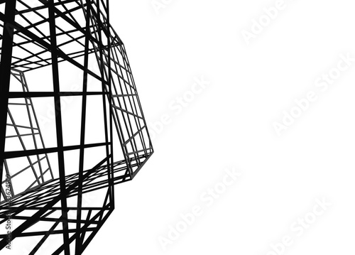 structure building construction. Industrial background