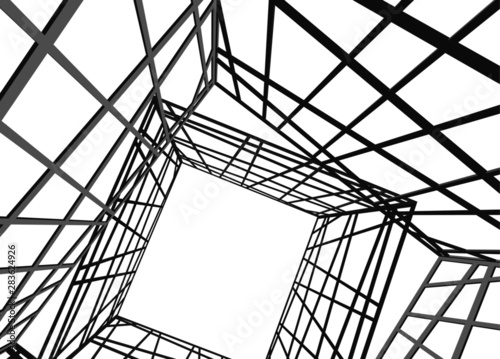 structure building construction. Industrial background