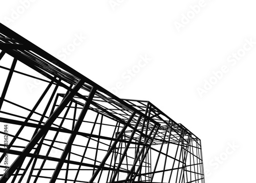 structure building construction. Industrial background