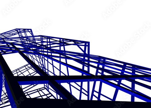 structure building construction. Industrial background