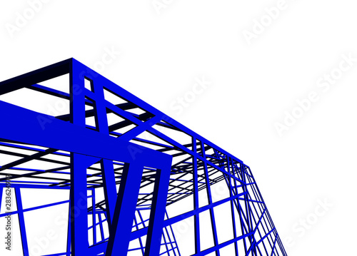 structure building construction. Industrial background