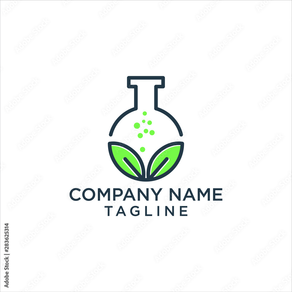 nature lab leaf health premium logo illustration vector icon nature lab leaf health premium logo illustration vector icon