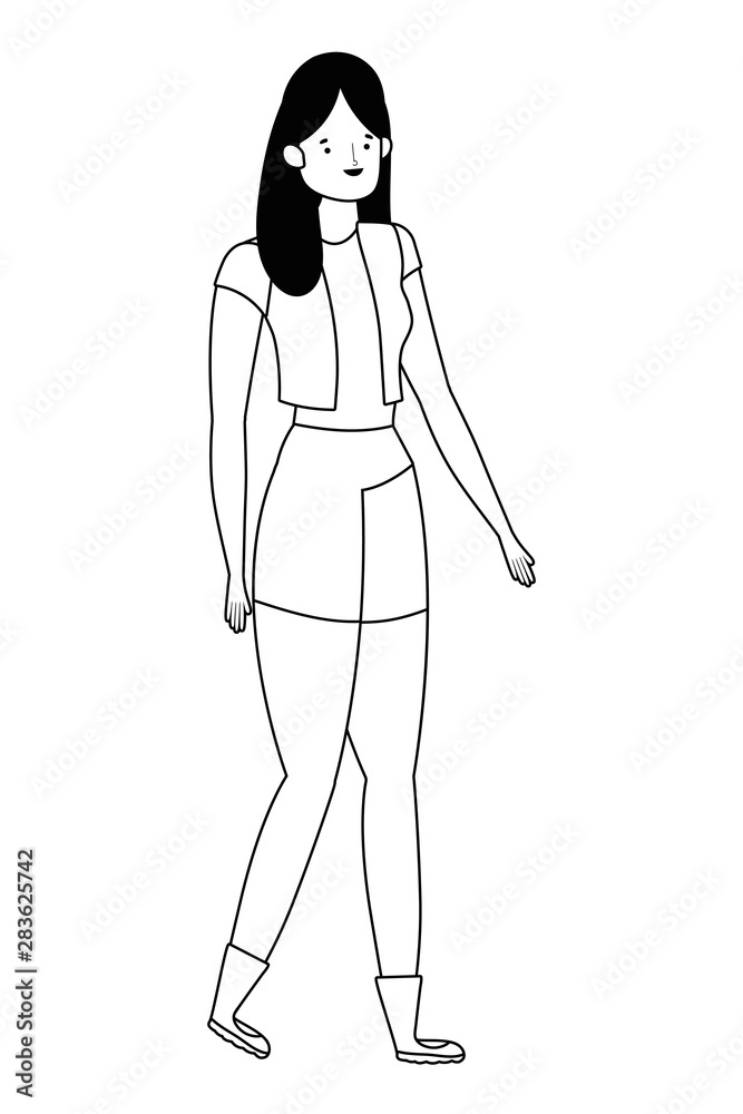 Isolated avatar woman vector design Isolated avatar woman vector design