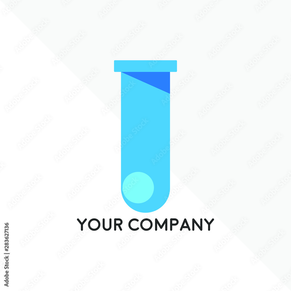 Science lab beaker logo inside vector illustration, labs school Science lab beaker logo inside vector illustration, labs school