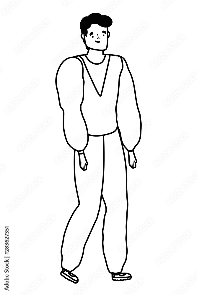 Isolated avatar man vector design