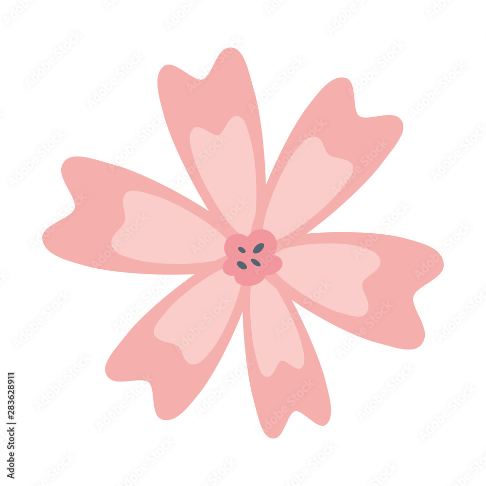 Isolated flower ornament design vector illustration Isolated flower ornament design vector illustration