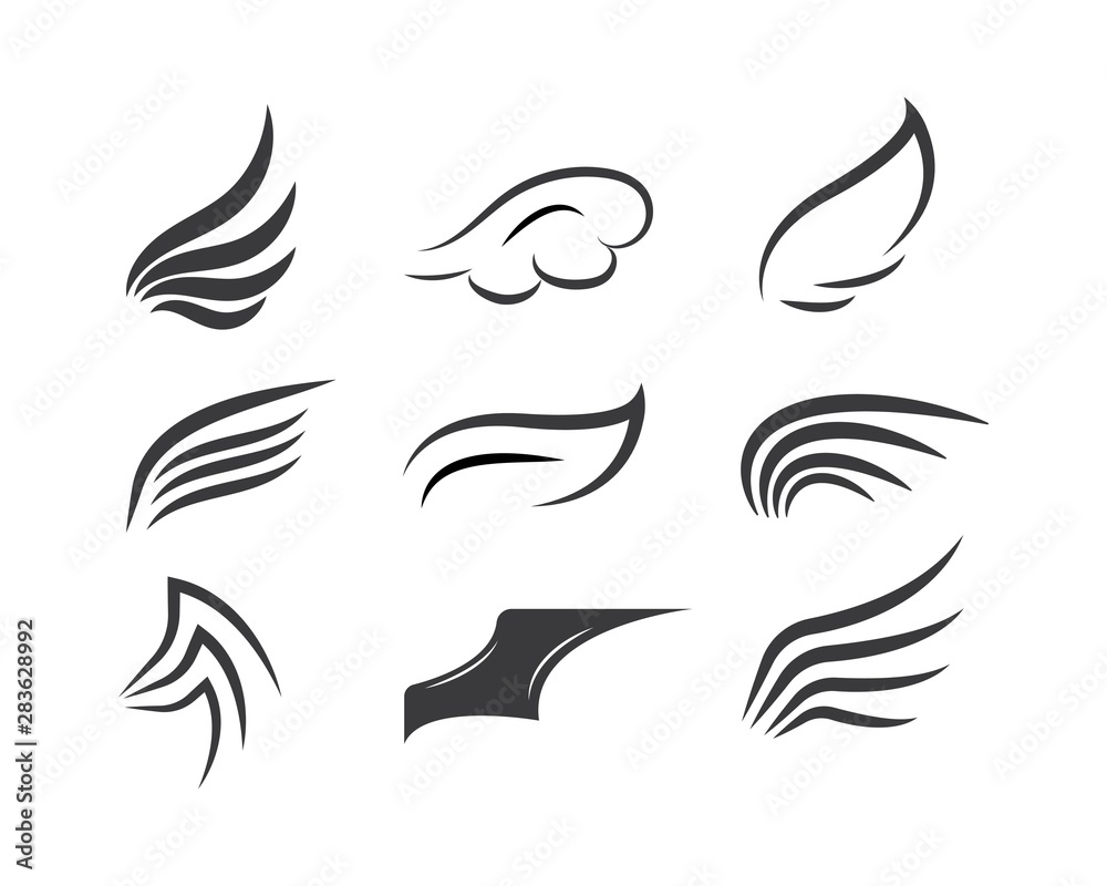 wings logo symbol icon vector illustration wings logo symbol icon vector illustration