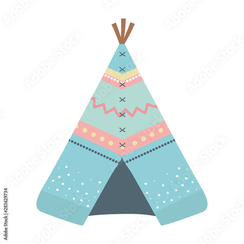 Isolated boho tent vector design vector illustration
