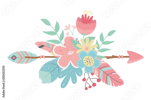 Isolated boho arrow vector design vector illustration