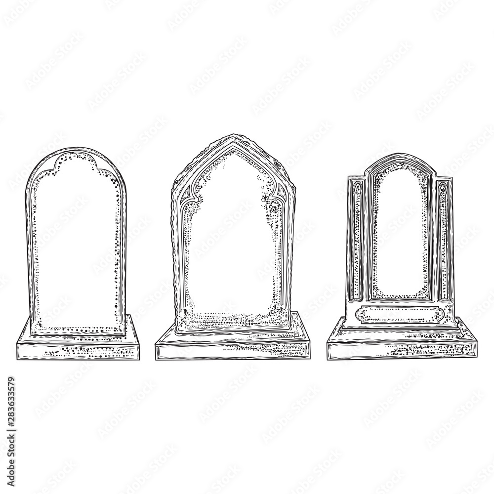 set-of-tomb-stone-drawing-grave-for-dead-as-halloween-tombstones-prop-hand-drawn-gravestone