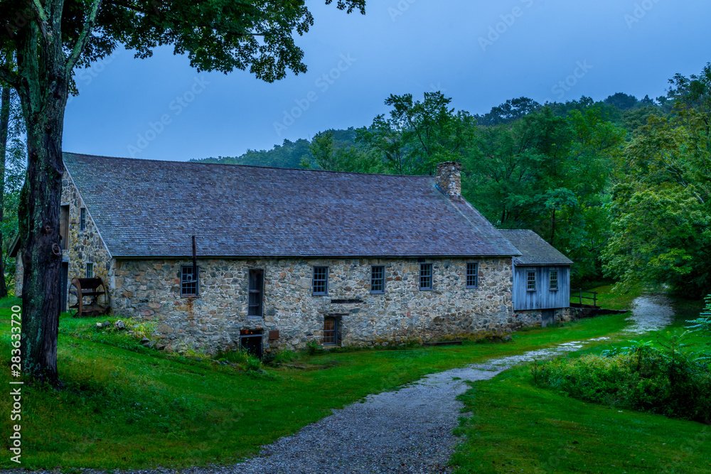 old wooden house in the village