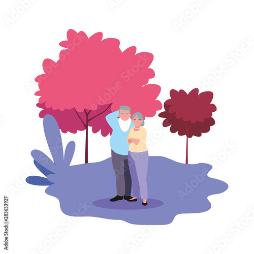 happy grandparents day flat design