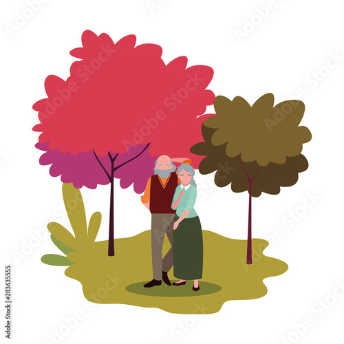 happy grandparents day flat design