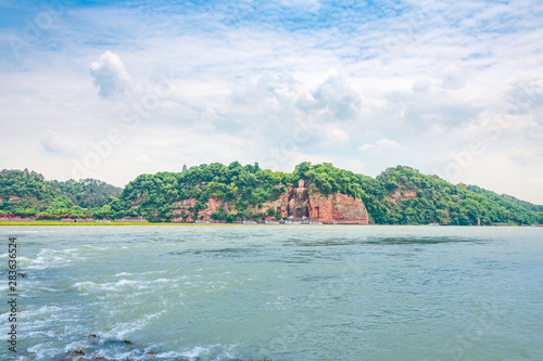 Beautiful scenery in the Great Buddha Scenic Area of Leshan, Sichuan Province, China