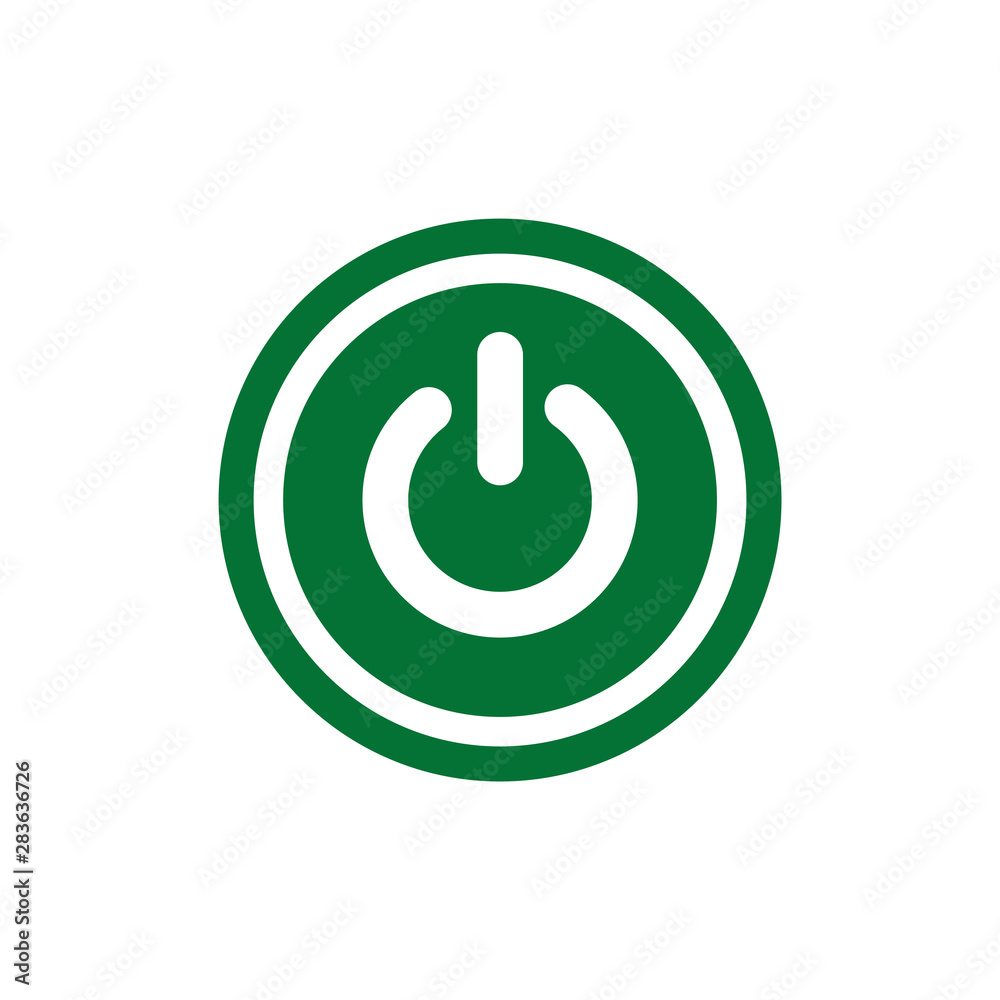 Power button swich turn on off icon vector symbol illustration Power button swich turn on off icon vector symbol illustration