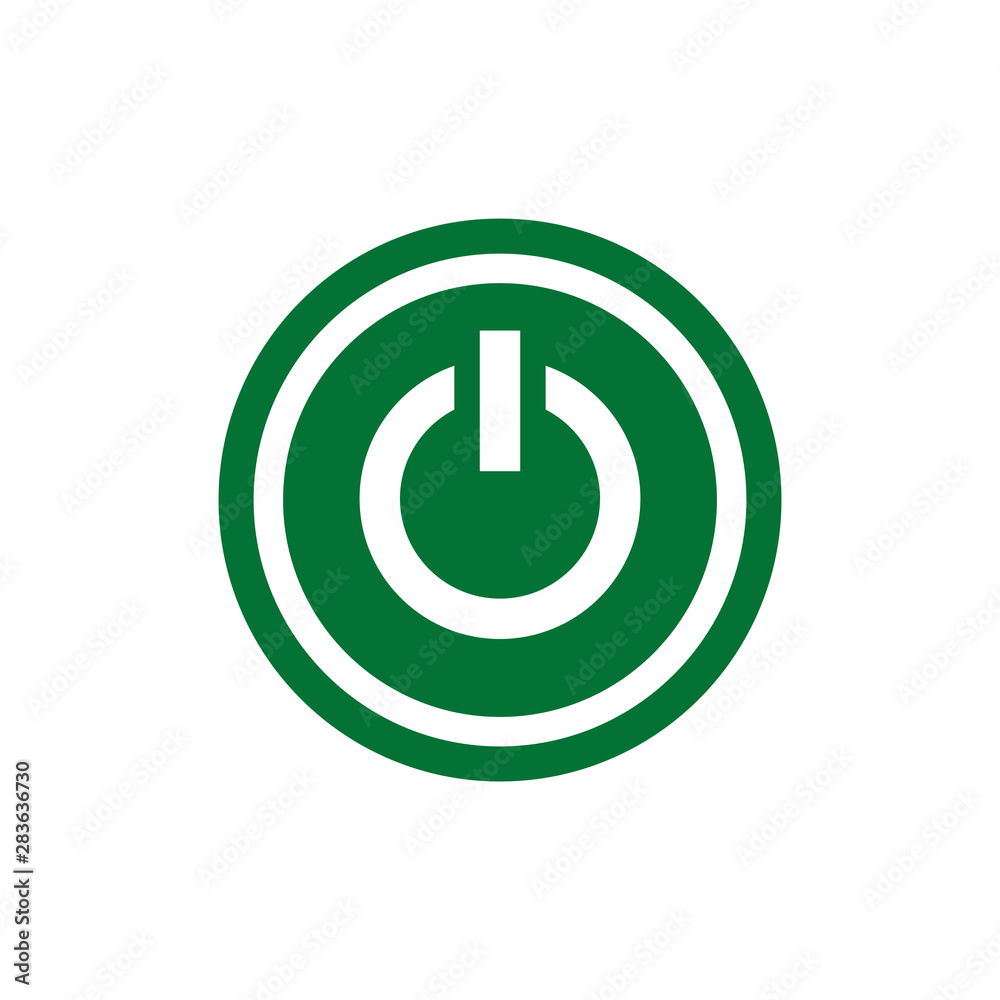 Power button swich turn on off icon vector symbol illustration Power button swich turn on off icon vector symbol illustration