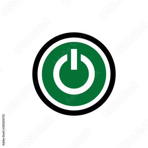 Power button swich turn on off icon vector symbol illustration