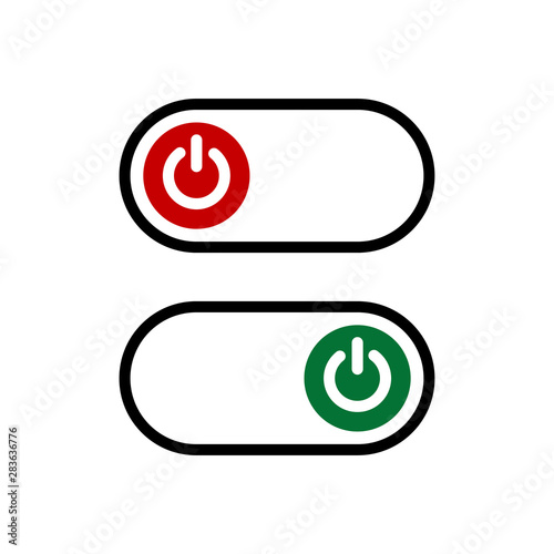 Power button swich turn on off icon vector symbol illustration