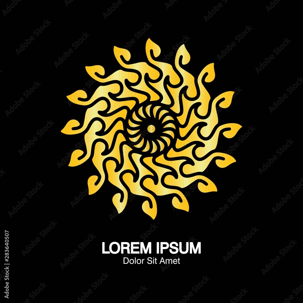 Abstract Elegant Logo Design in black and Golden/Metallic color,for luxury company fashion branding,Beautiful Business Logo, Yoga, Premium house hotel spa logotype Abstract Elegant Logo Design in black and Golden/Metallic color,for luxury company fashion branding,Beautiful Business Logo, Yoga, Premium house hotel spa logotype