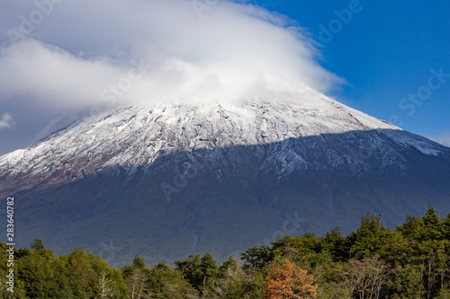 Panoramic landcape. Volcano Osorno, Region Los Lagos Chile