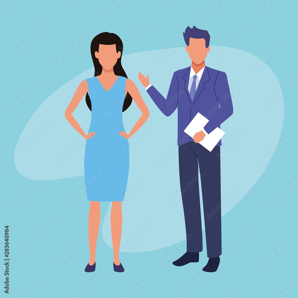 Executive business workers charaters Executive business workers charaters