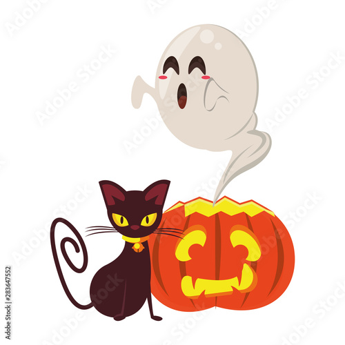 halloween october scary celebration cartoon © Jemastock