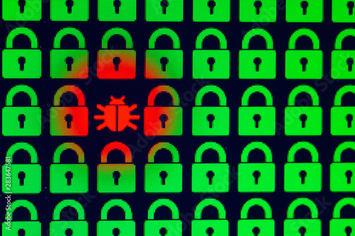 Bug As A Symbol Of Malware And A Trojan Virus In The Program Code Hacking And Bug As A Symbol Of Malware And A Trojan Virus In The Program Code Hacking And