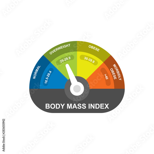 BMI Body Mass Index Calculate Illustration