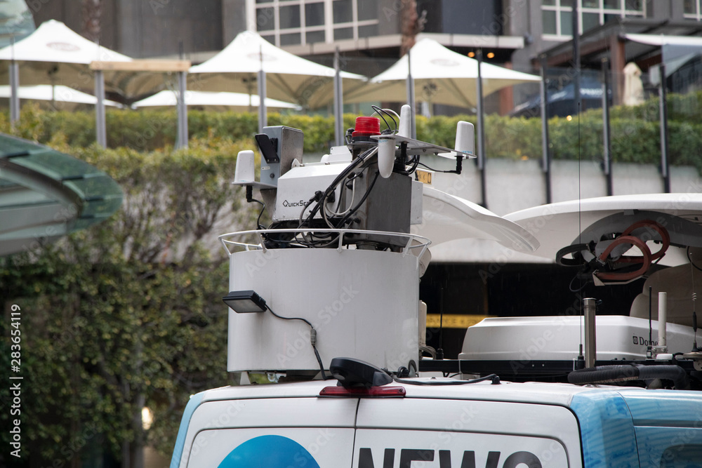 Television broadcast technology with satellite Television broadcast technology with satellite