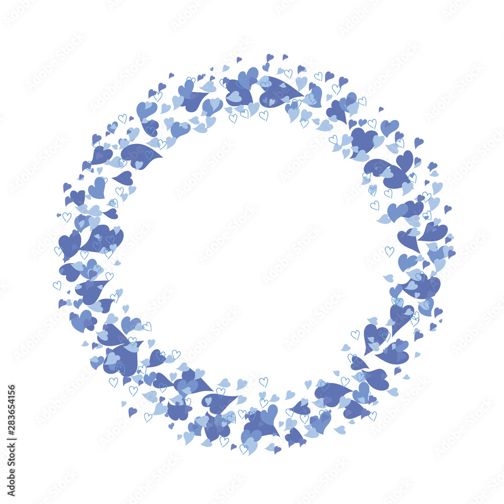 circle frame of hearts for Valentine circle frame of hearts for Valentine