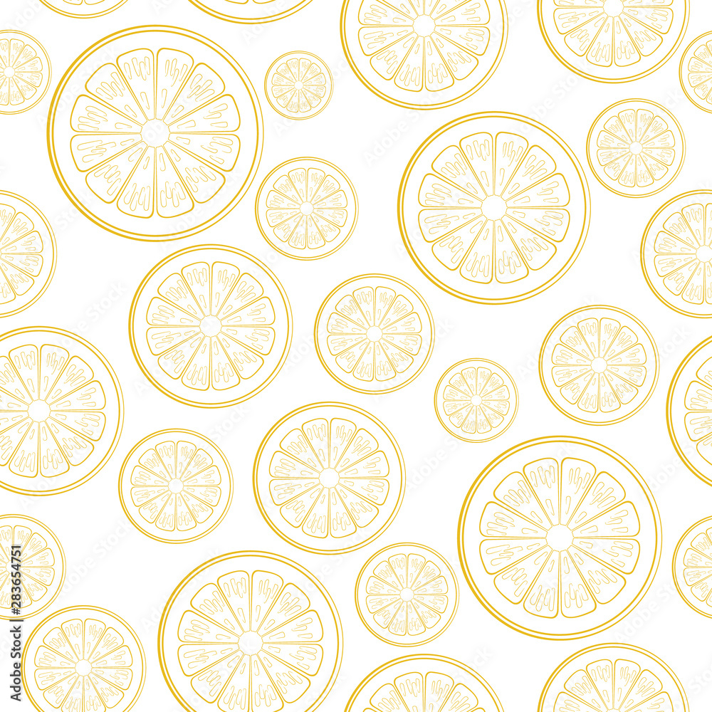 Lemon seamless pattern